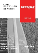 Wastewater Handrail Posts Concrete Repair